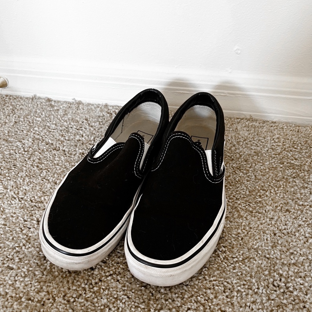 Black Slip-On Vans